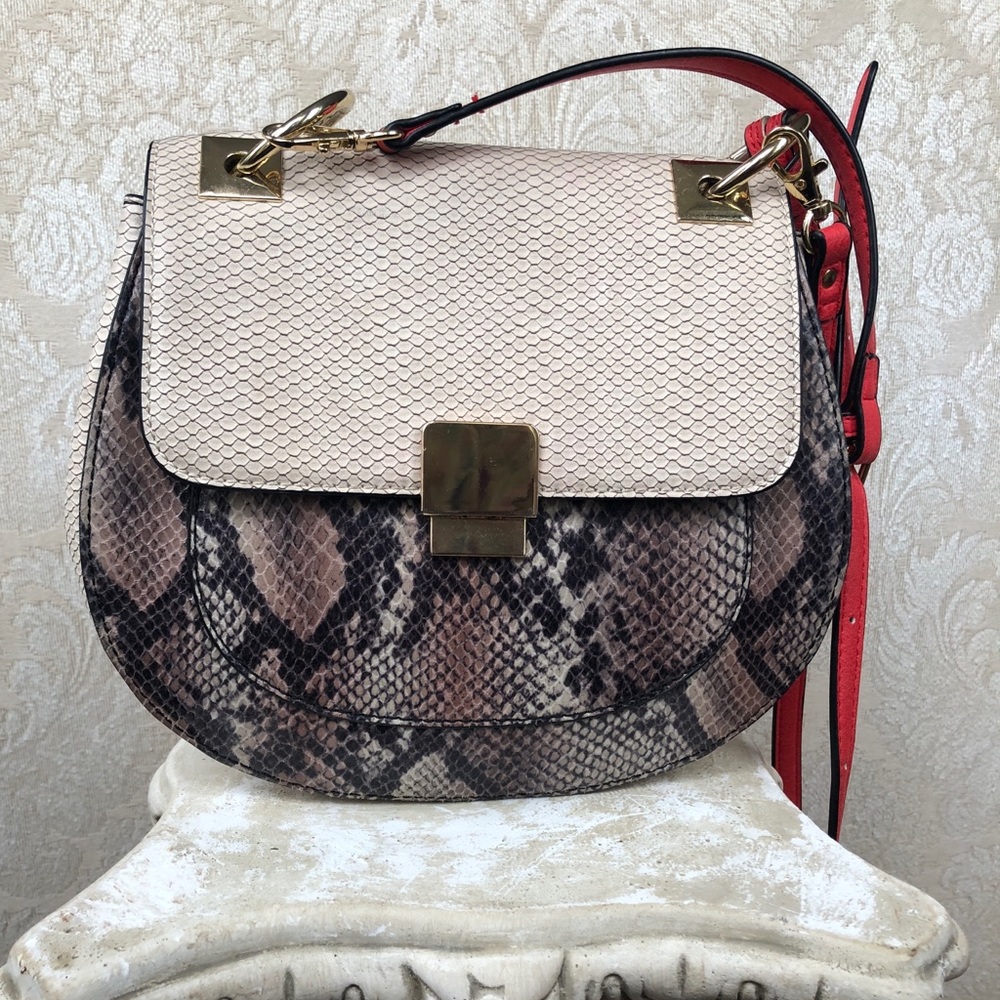Aldo Snake Print Cross Body Purse